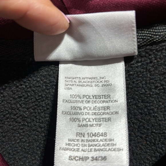 Majestic Black and Maroon Virginia Tech Hoodie - Picture 12 of 13